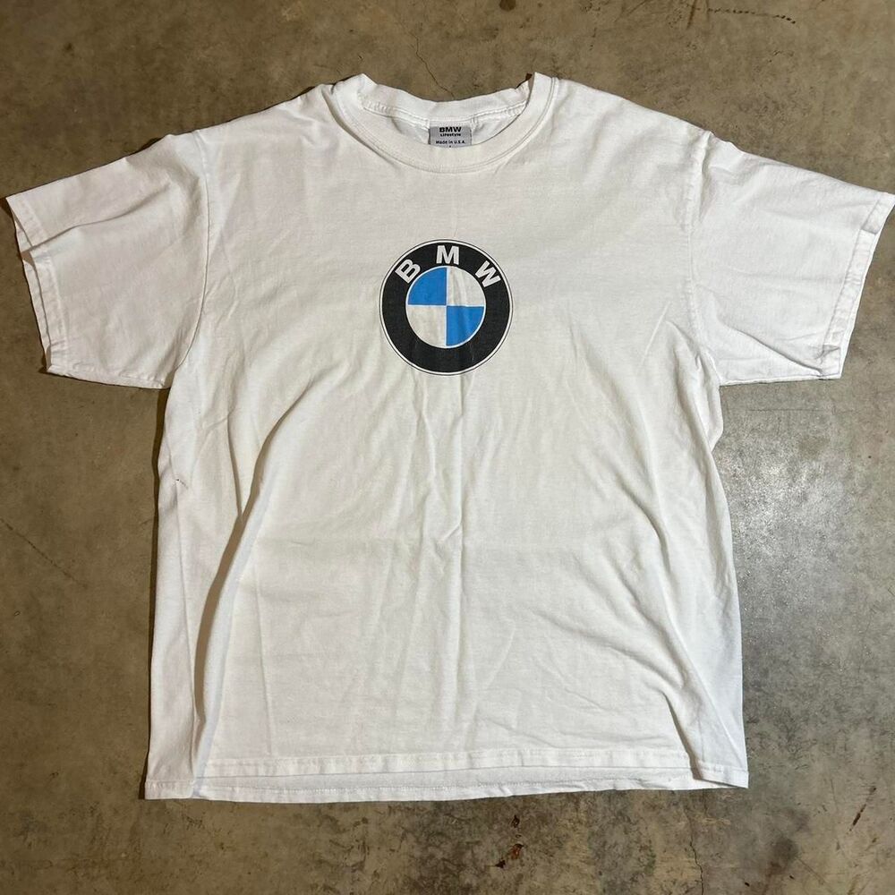 Bmw Men's White T-shirt